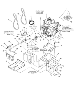 Engine And Frame Group - Steerable Diagram and Parts List for 1695568 2008 Briggs and Stratton Snow Blower